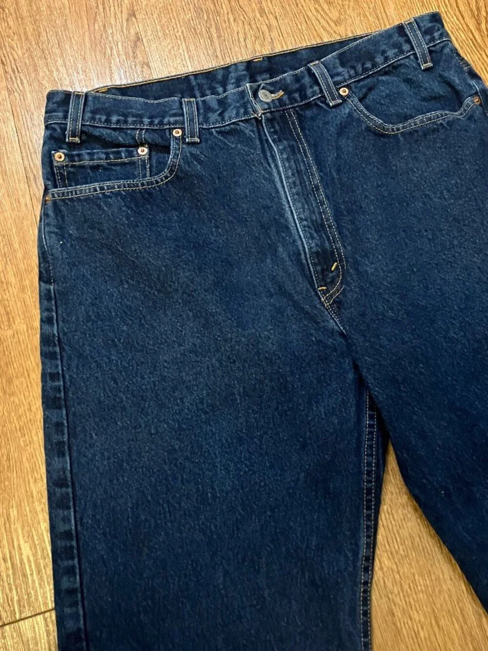Vtg Levis 505 Jeans Made in USA Dark Wash Denim Mens 38x30 *True 36*